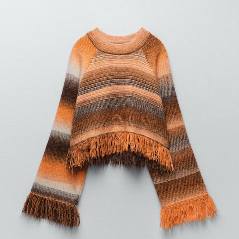 Zara fringe sweater